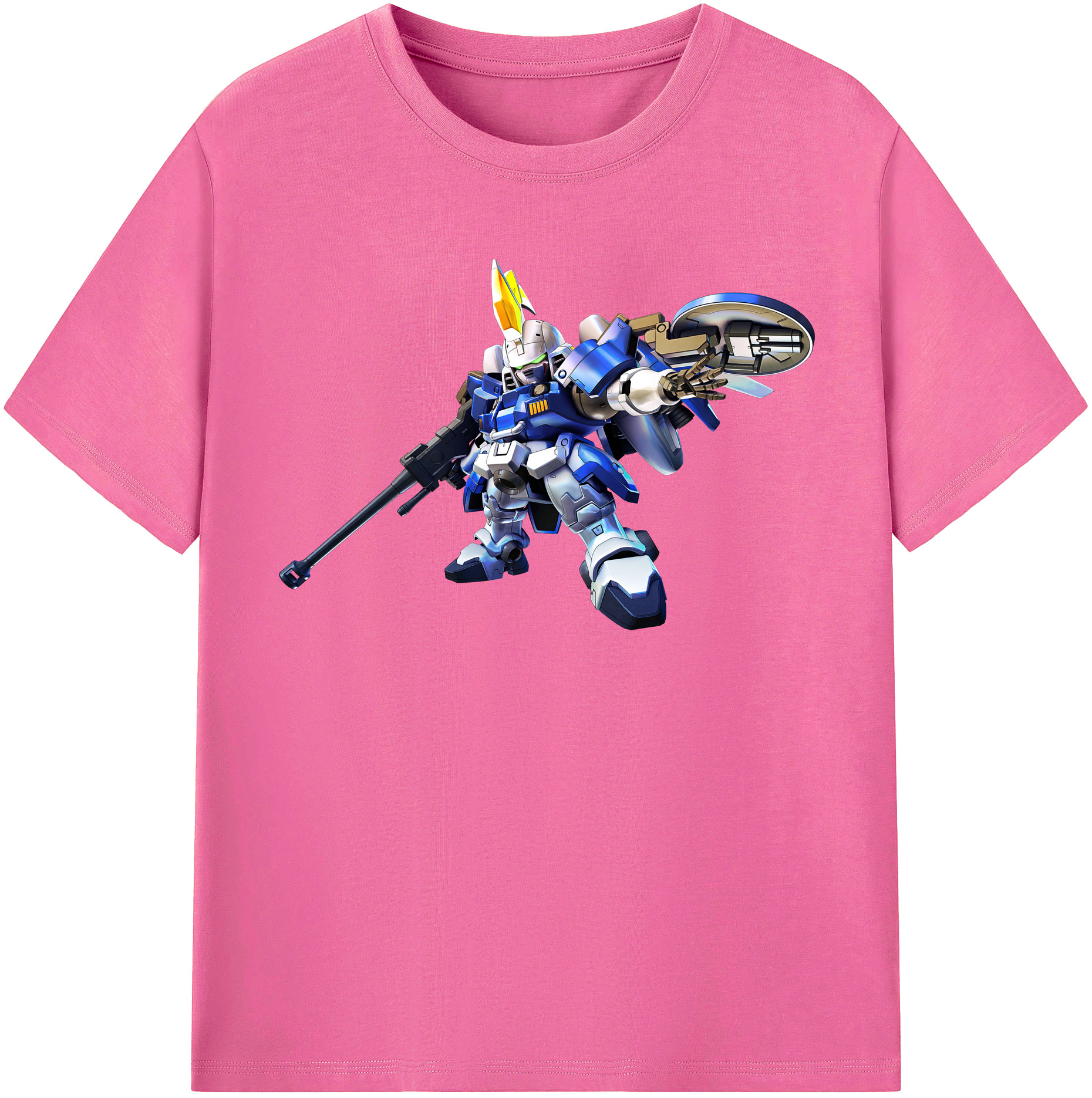 （画像用） 機動戦士ガンダム Mobile Suit Gundam レディースカジュアルプリントTシャツ（綿100％）